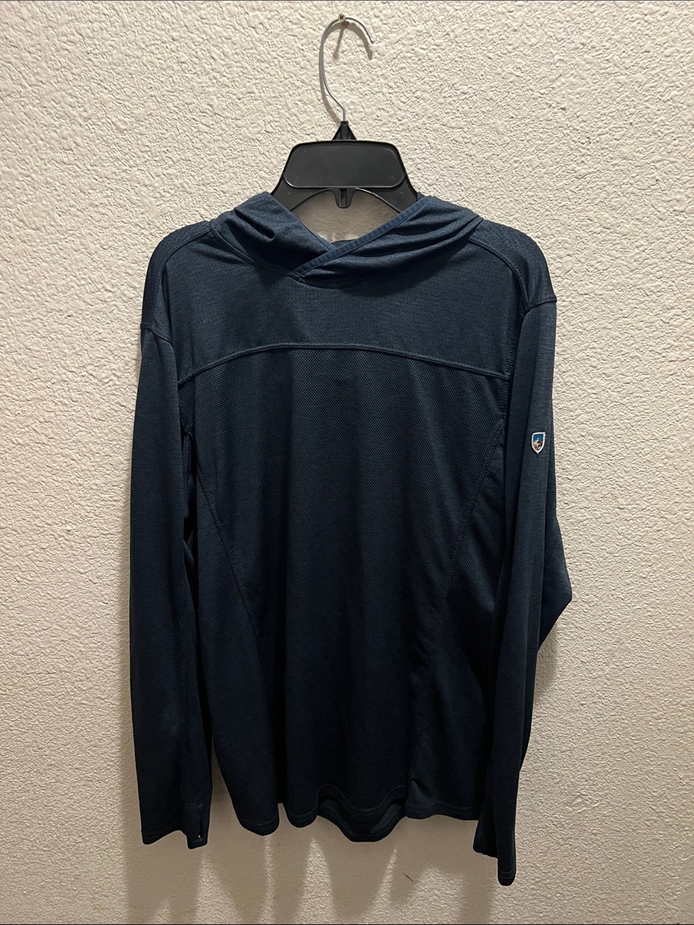 Kuhl Navy Performance Hooded Pullover